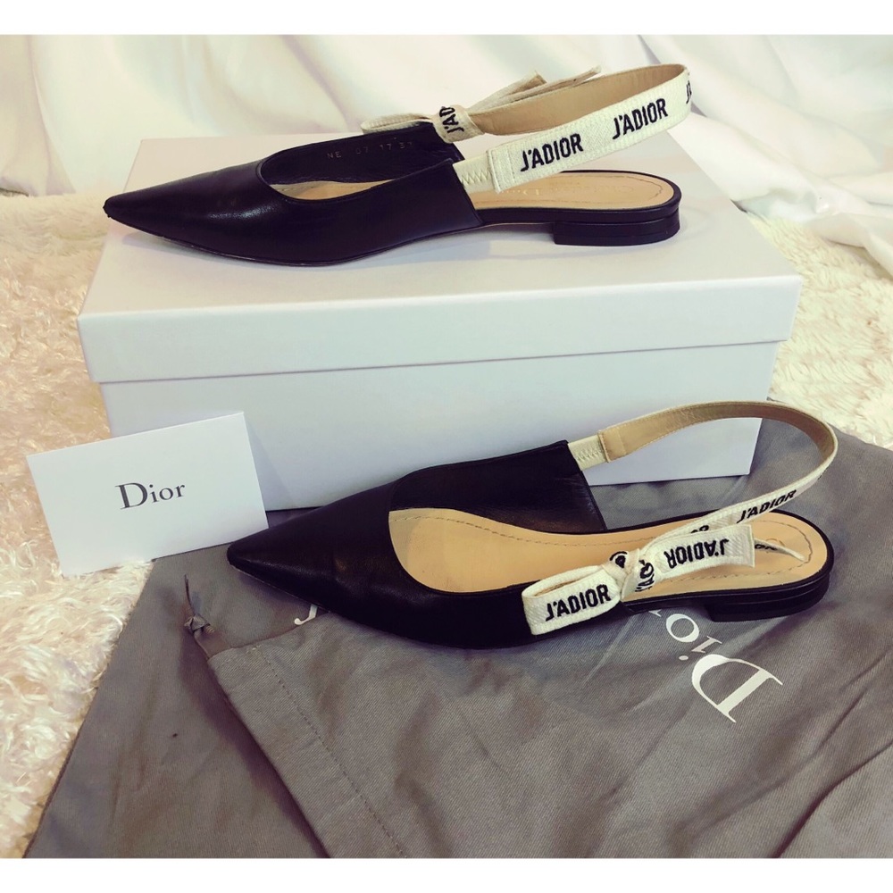 Dior J'Adior Ballerina Ribbon Slingbacks